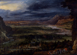 Jan Brueghel der Ältere, Landschaft mit Flusstal