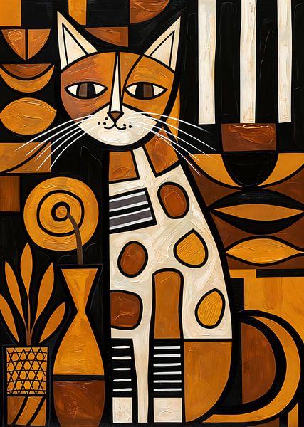 Kat Abstract van Jacky