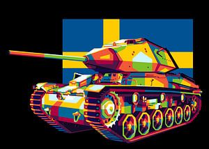 STRV 74 dans WPAP Illustration sur Lintang Wicaksono