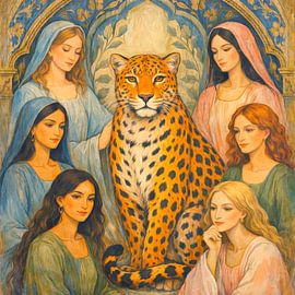 Ladies und ein Leopard