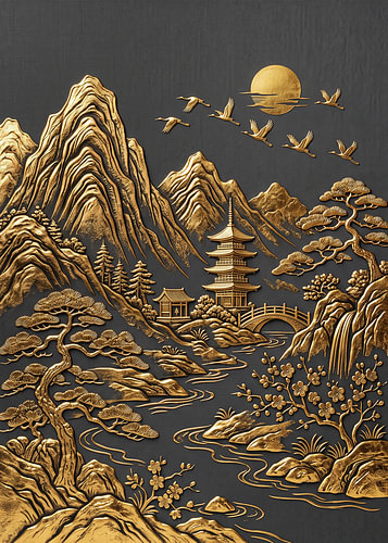 Golden Landscape by'Orient
