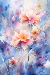 Abstraktes Bild einer Blume/Blumen.