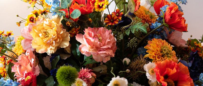 Un bouquet de fleurs sur Anita Visschers