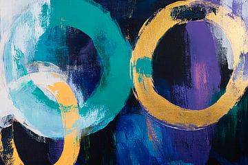 Gekleurde ronde vormen - abstract en modern van Poster Art Shop