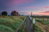 Sunrise Schock Land Provinz Flevoland, Niederlande. von Adrian Visser Miniaturansicht