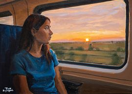 Der Zauber einer täglichen Fahrt. Gemälde von Toon Nagtegaal