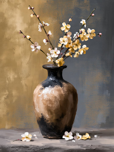 Blüte in Gold
