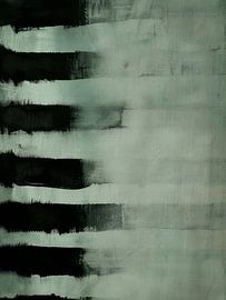 Green, modern and abstract minimalism by Japandi Art Studio