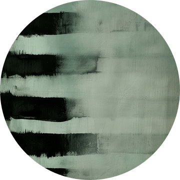 Groen, modern en abstract minimalisme van Japandi Art Studio