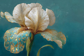 Azure Botanicals II – Elfenbein-Iris