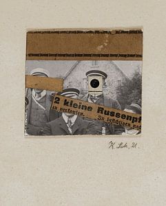 Kurt Schwitters - Ohne titel (2 kleine Russenpf) (1921)