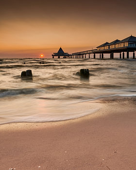 On the beach in Heringsdorf