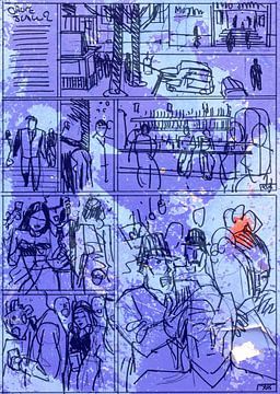 Strip Splinter Goes Urban (Schets p26) van MoArt (Maurice Heuts)
