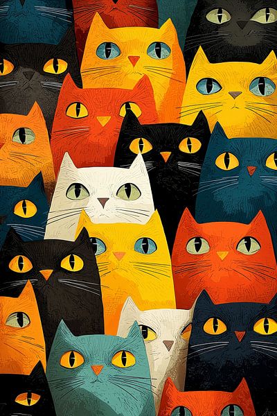 Collectif de chats n° 5 par Studio BB