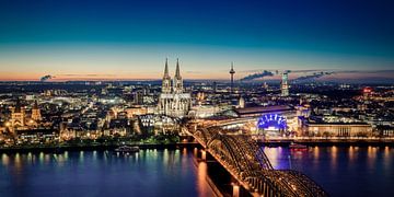 Cologne skyline by davis davis