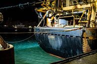 Achtersteven van een visserschip in Scheveningen van MICHEL WETTSTEIN thumbnail