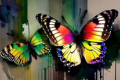 "Levende caleidoscoop: een iriserende vlinder in beeld".