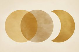 Golden Moon Phase by Bert Nijholt