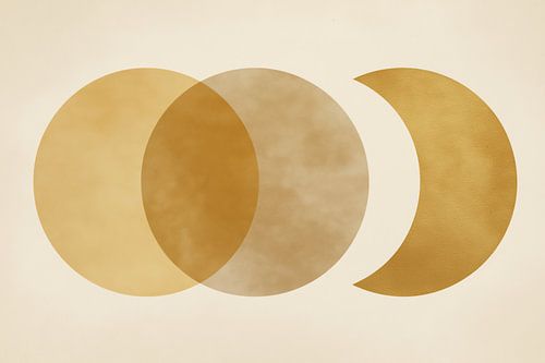 Golden Moon Phase by Bert Nijholt