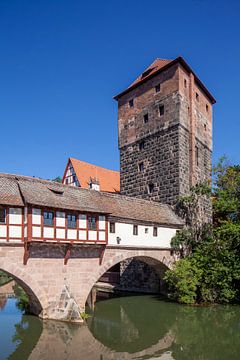 Henkersteg, Altstadt, Nürnberg,  Bayern, Deutschland, Europa