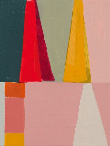 Moderne et abstrait, blocage des couleurs