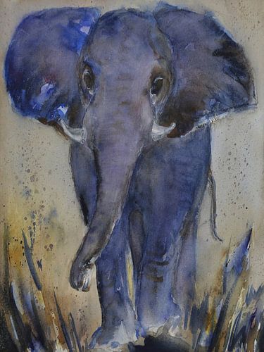 De blauwe olifant