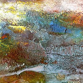 minimalistische Landschaft.Vergangenheit und Wiederkehr 16 von Claudia Gründler