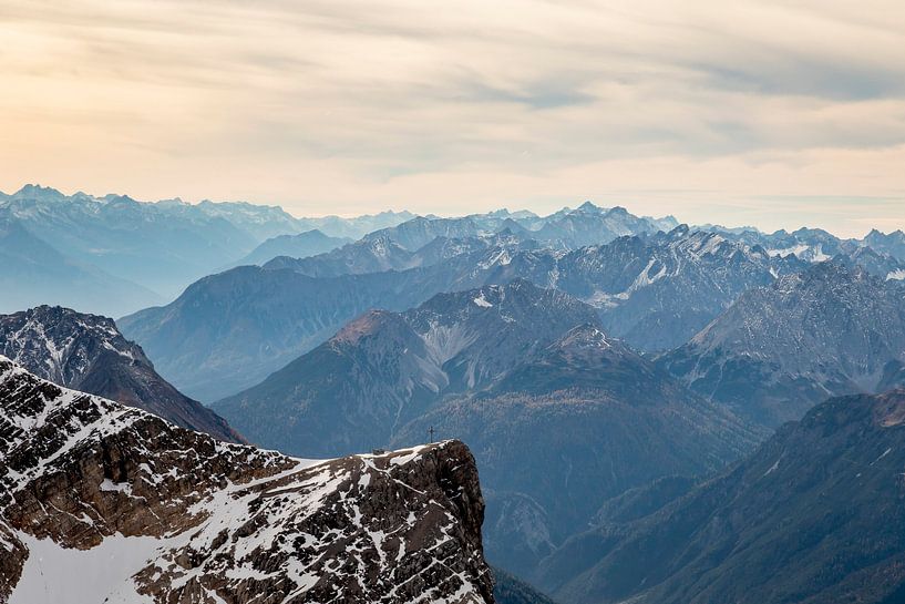 Blick von der Zugspitze von Evelien Bouius