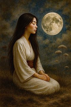 Japandi - In het Moment van de Maan van GᎥรєlค Art Ŧ๏г Y๏ย