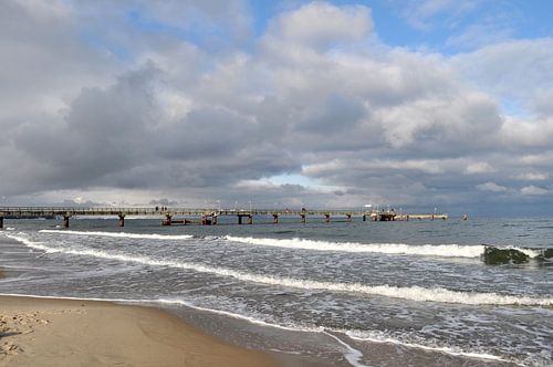 La mer Baltique, la plage nord de Göhren