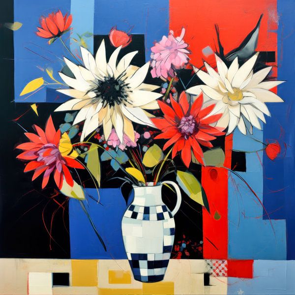 Abstract boeket bloemen van ARTemberaubend