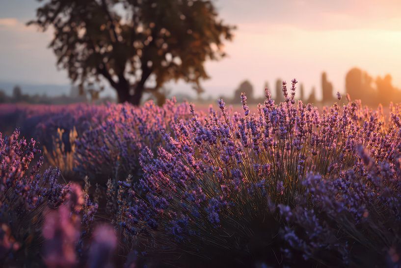 bruyère violette au lever du soleil par Egon Zitter