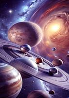 sterrenstelsel en planeet
