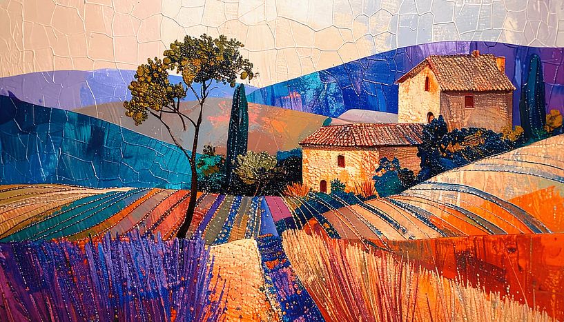 Moderne abstrakte Malerei. Serie: Landschaft in Strukturen - 16 von Studio Pieternel