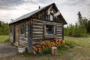 Goldsucher Blockhütte in Kanada