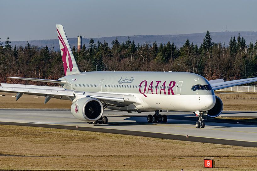 Der Airbus A350-900 von Qatar Airways. von Jaap van den Berg