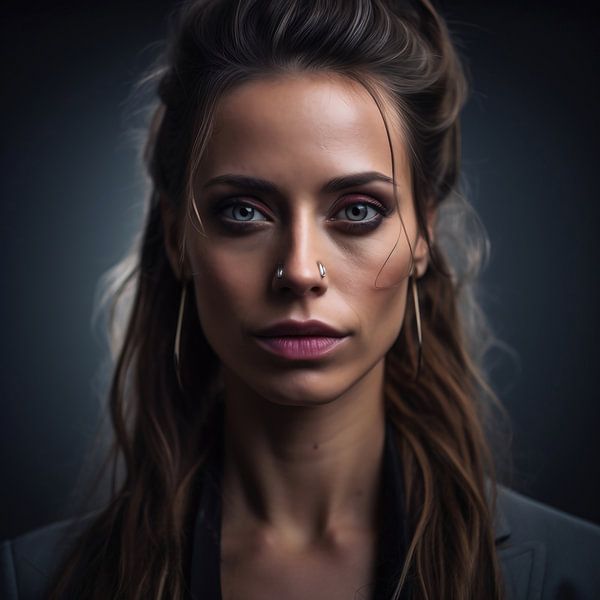 Porträt von fernlichtsicht