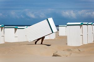 Strandhauser am Meer in die Niederlande von Evert Jan Luchies