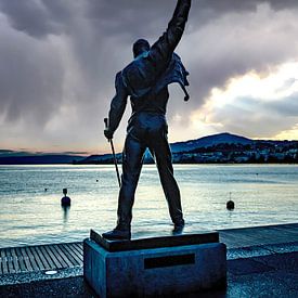 Freddie Mercury Queen Lac Léman Montreux sur Evelien van der Horst