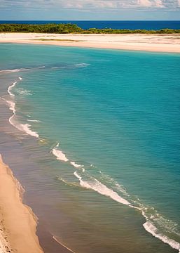 beautiful white sand