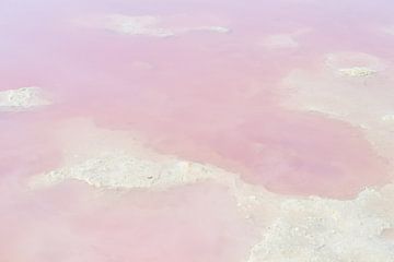 Roze water in het zoutmeer van Torrevieja, Spanje