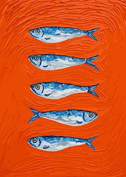 Sardines on Orange