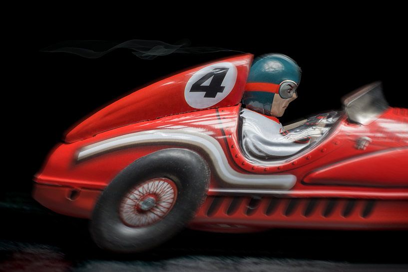 Rode racewagen- 1141 van Rudy Umans