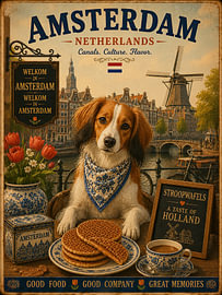 Kooikerhondje in Amsterdam von Erika Kaisersot