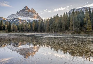 Morning reflections in the Dolomites