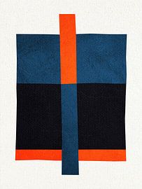 Moderne Abstrakte Organische Geometrische Farbkunst von Online Arts