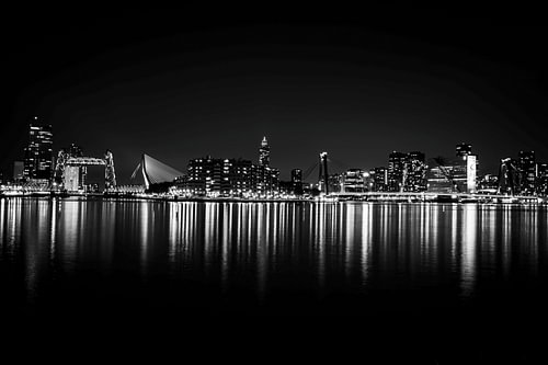 Skyline Rotterdam B&W