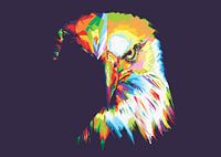 Eagle Pop Art WPAP