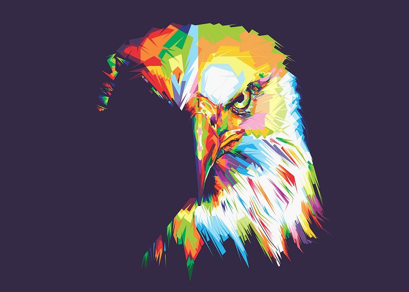 Eagle Pop Art WPAP by Deni Mugi Pangestu