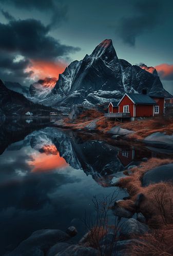 Betoverend winterpanorama op de Lofoten